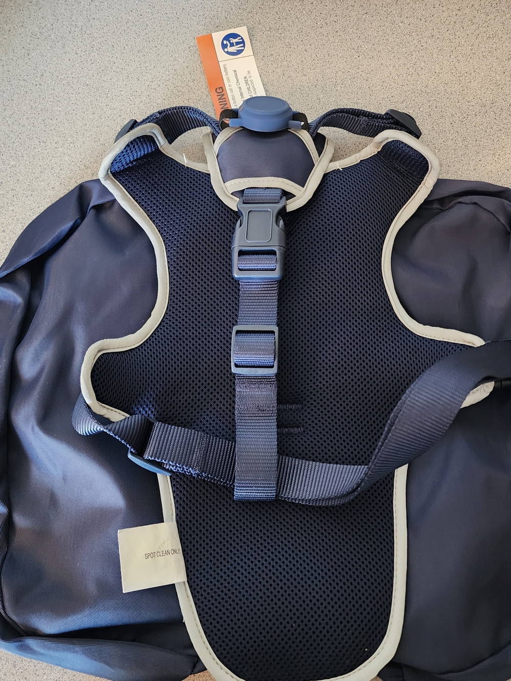 Dogs Navy Harness Backpack With Baloo & Pan The Cuddle Collab. Brand New